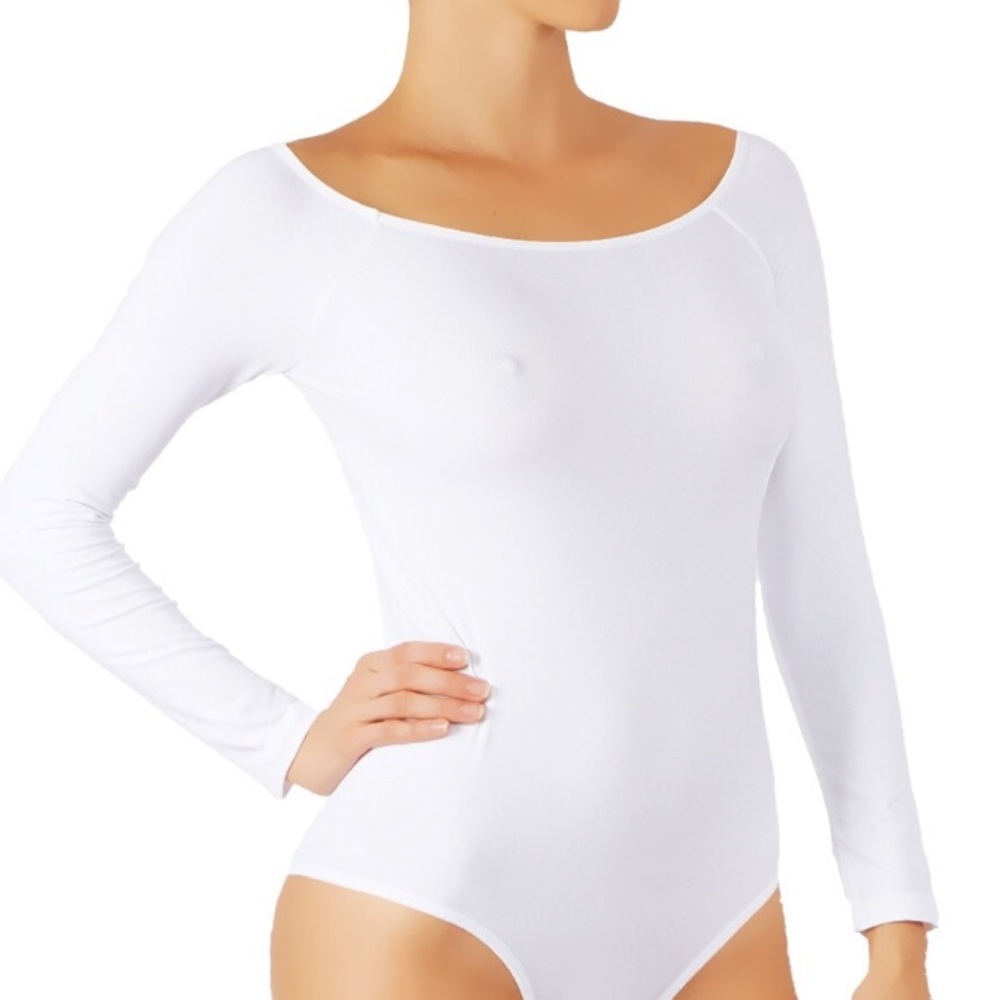 White long sleeve body suit - Picture 3 of 3